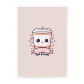 Cute Coffee Photographic Prints, Kawaii Coffee Art, Coffee and Friends, Trendy Wall Decor, Modern Art Prints, Gift Ideas - Tawshia